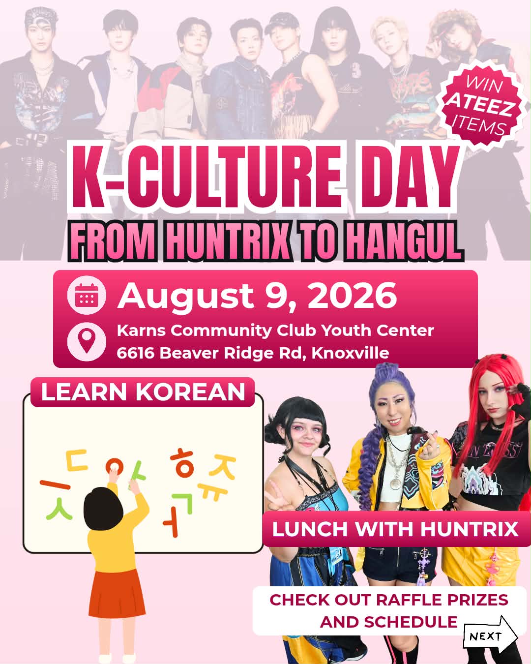 K-Culture Day: From HUNTRIX to Hangul